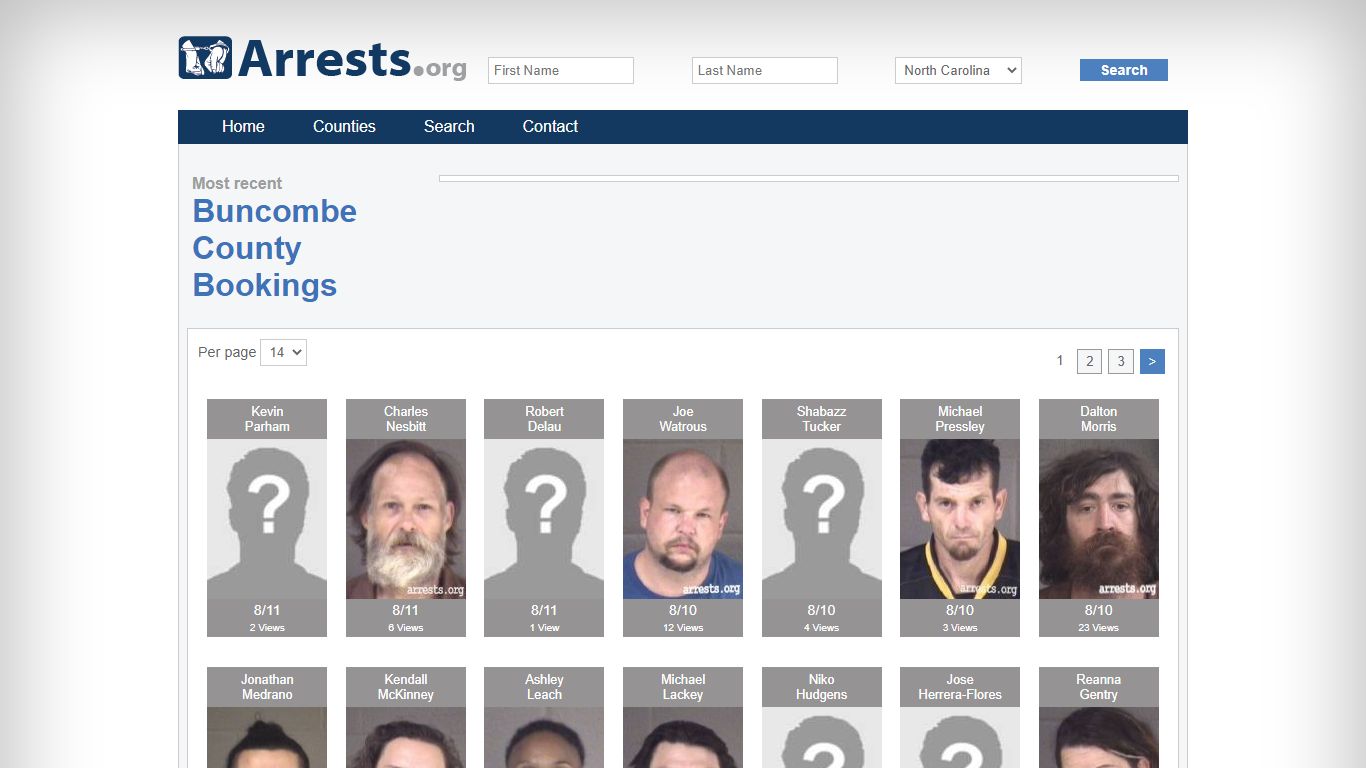 Buncombe County Arrests and Inmate Search