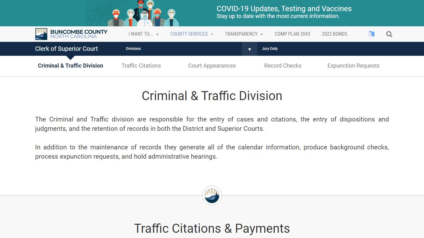 Criminal & Traffic Division - Buncombe County, North Carolina